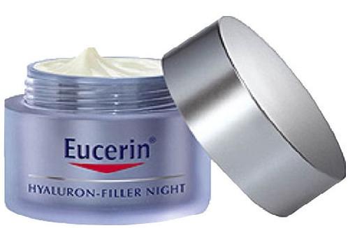 Kyselina hyaluronová je obsažena v krému Eucerin Hyaluron Filler 